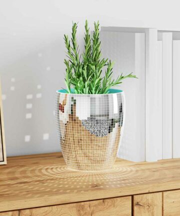 Spiegel-Mosaikfliese Geometrisch 3 pcs Silber 100 x 4 cm Glas