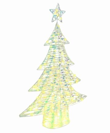 Weihnachtsbaum mit 120 LEDs Warmweiß 120 cm PET
