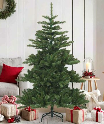 Künstlicher klappbarer Weihnachtsbaum Grün 150 cm PVC, Stahl