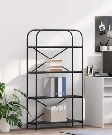 Regal Schwarze Eiche 80 x 30 x 146 cm Holzwerkstoff