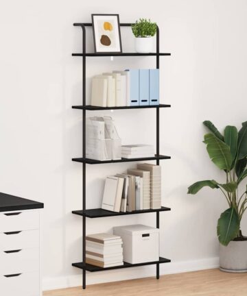 Regal Schwarze Eiche 60 x 24 x 168 cm Holzwerkstoff