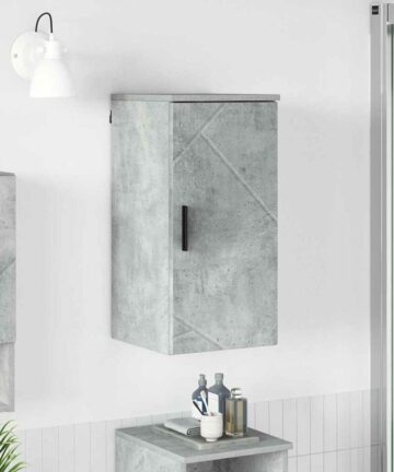 Badezimmer Schrank Betongrau 30 x 31,5 x 61 cm Holzwerkstoff