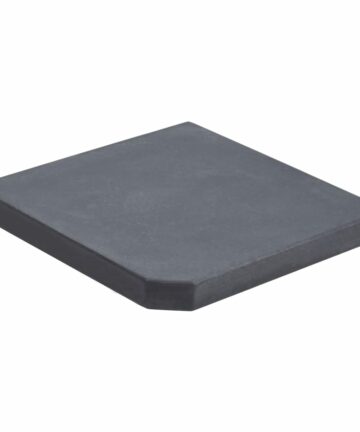 Sonnenschirm-Gewichtsplatte Schwarz Granit Quadratisch 25 kg