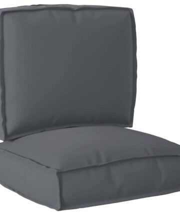 Pallet Kissen Set 2 pcs Anthrazit 50 x 50 x 12 cm Oxford-Stoff
