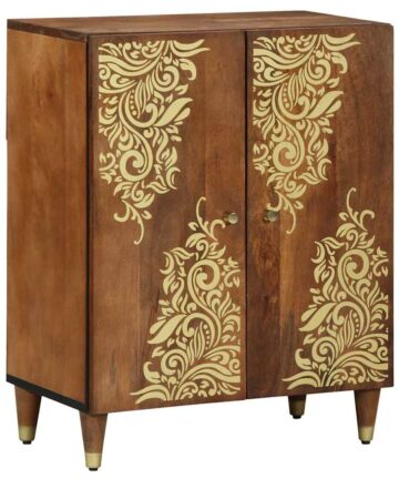 Sideboard Braun 60 x 33.5 x 75 cm Massivholz Mango