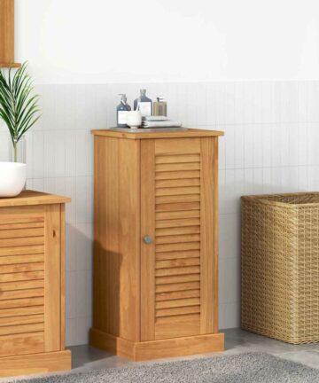 Badschrank VIGO Honigbraun 37 x 34 x 80 cm Massivholz Kiefer