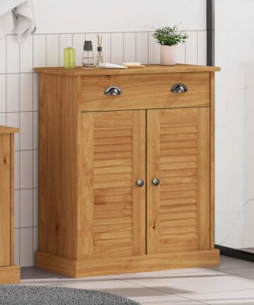 Badezimmer Schrank VIGO Honigbraun 67,5 x 34 x 80 cm