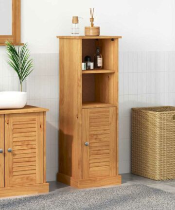 Badezimmer Schrank VIGO Honigbraun 37 x 34 x 110 cm