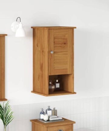 Wandmontierter Badezimmerschrank mit Speicher VIGO Honigbraun