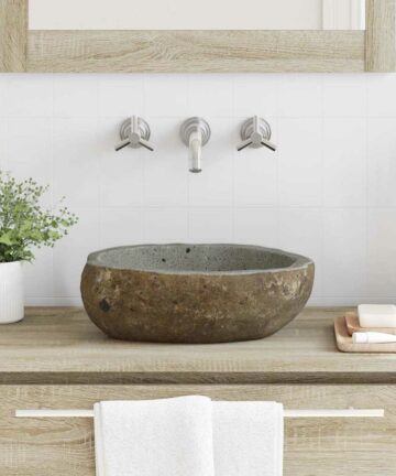 Basin Hellgrau (30-37) x (25-30) x 12 cm Flussstein