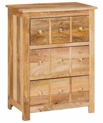 Sideboard Braun 55 x 35 x 75 cm massives Mangoholz