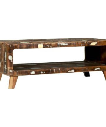Couchtisch Mehrfarbig 90 x 50 x 35 cm Massives Altholz