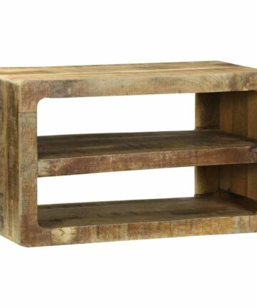 TV-Schrank mit Regal Braun 60 x 32 x 36 cm Massivholz Mango