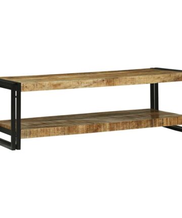 Couchtisch Braun 120 x 50 x 38 cm Massivholz Mango