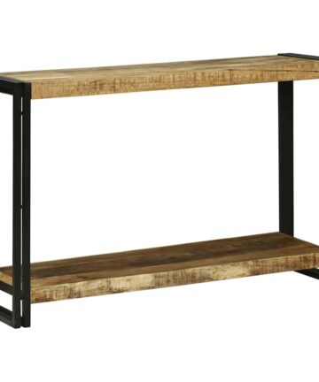 Konsolentisch Braun 120 x 33 x 75 cm Raues Mango-Massivholz