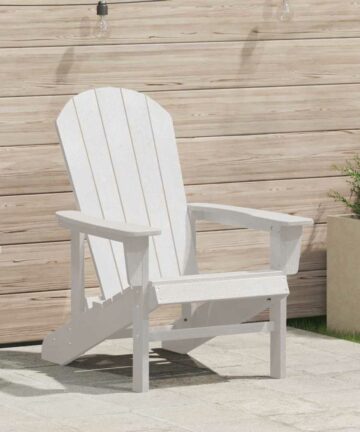 Adirondack-Stuhl Weiß 74 x 82 x 92 cm HDPE