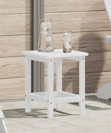 Adirondack Beistelltisch Weiß 38 x 38 x 46 cm HDPE