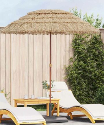 Strandparasol Braun Ø 160 x 196 cm Stahl