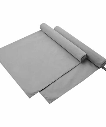 Sporthandtücher 2 pcs Dunkelgrau 90 x 180 cm
