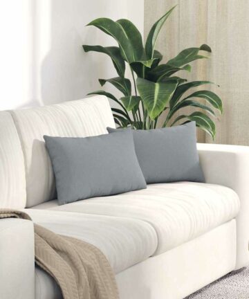 Sofakissen 2 pcs Hellgrau 50 x 30 cm