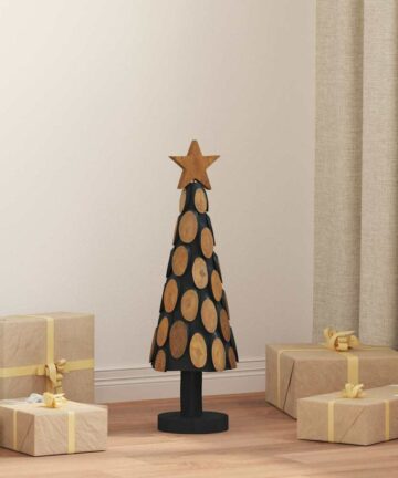 Weihnachtsbaum mit Ständer Braun 60 cm Massivholz Teak