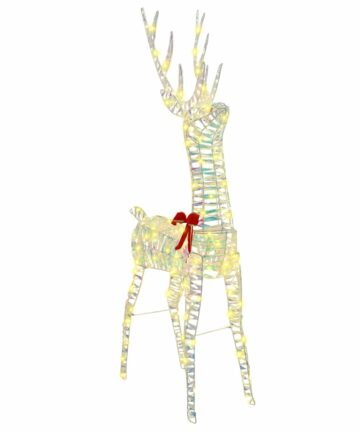 3D Rentier Warmweiß 128 cm PET