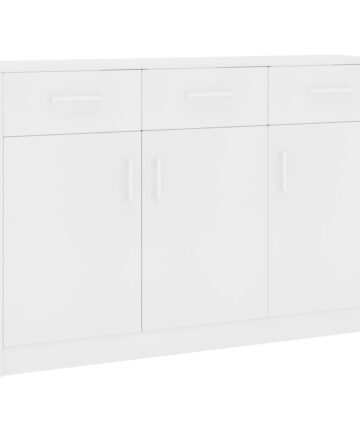 Sideboard Weiß 110x30x75 cm Holzwerkstoff