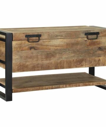 Aufbewahrungsbox Braun 80 x 35 x 45 cm Massivholz Mango